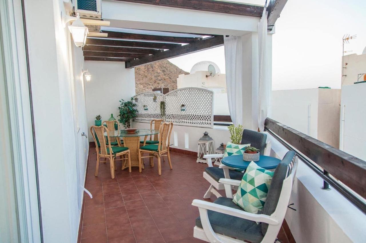 Coqueto Apartamento con vistas al mar y piscina Carboneras Exterior foto
